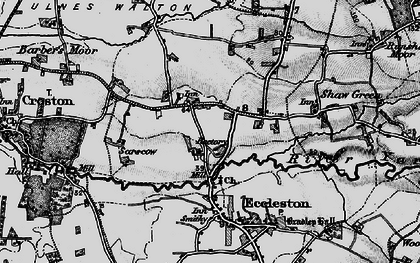 Old map of Ulnes Walton in 1896