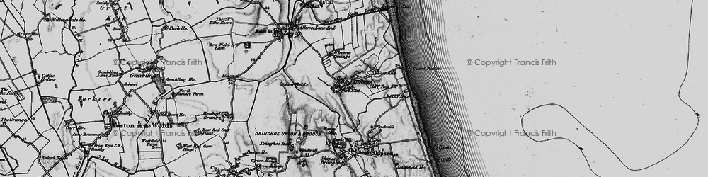 Old map of Ulrome in 1897