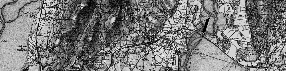 Old map of Ulverston in 1897