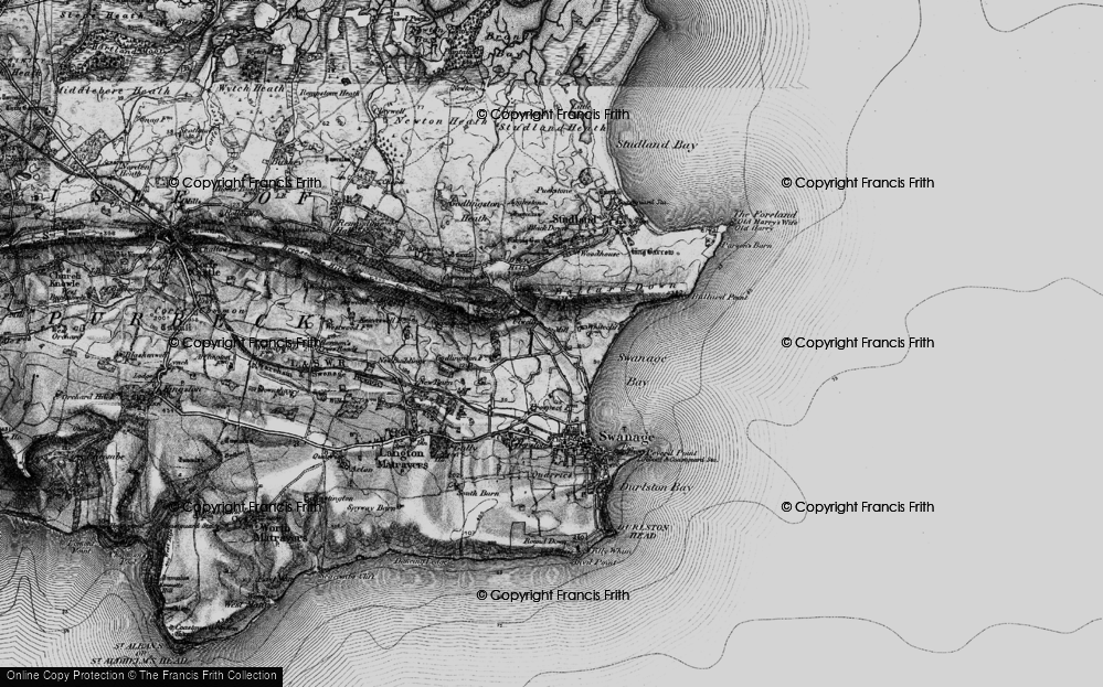 Old Map of Ulwell, 1897 in 1897