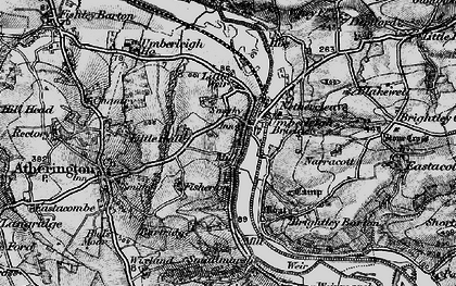 Old map of Umberleigh in 1898