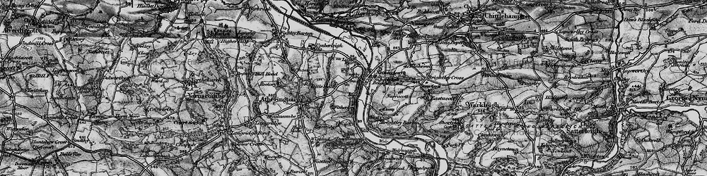 Old map of Umberleigh in 1898