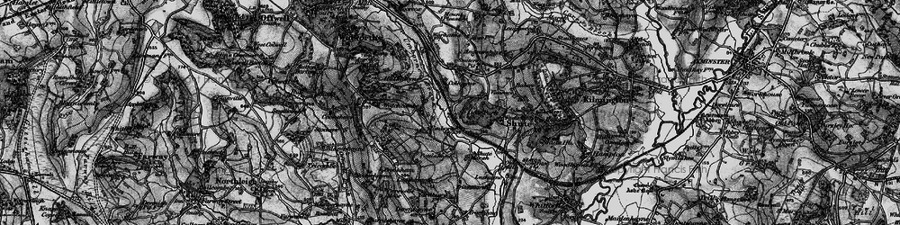 Old map of Umborne in 1898