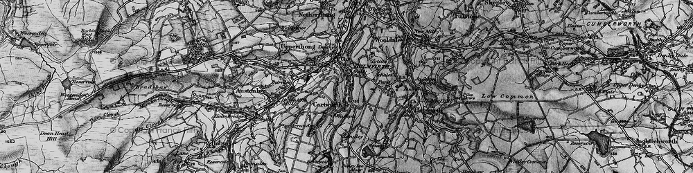 Old map of Under Bank in 1896