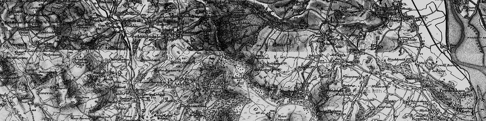 Old map of Buller's Hill in 1898