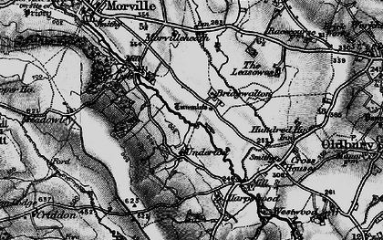 Old map of Harpswood in 1899