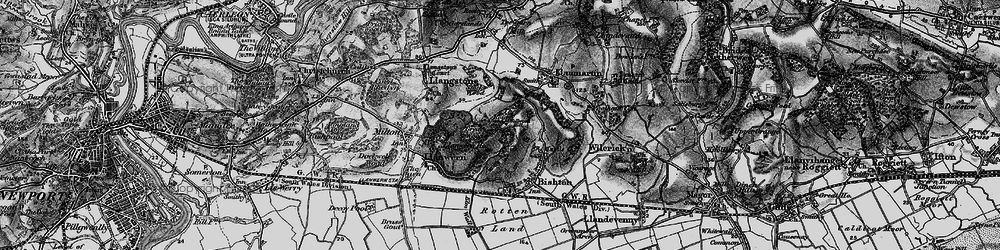 Old map of Underwood in 1897
