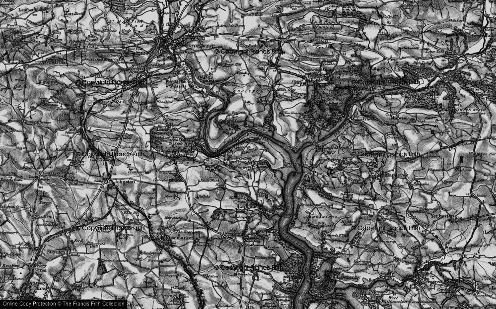 Old Map of Underwood, 1898 in 1898