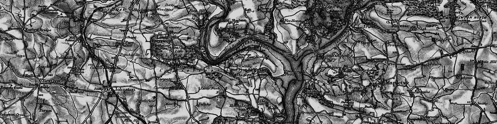 Old map of Underwood in 1898