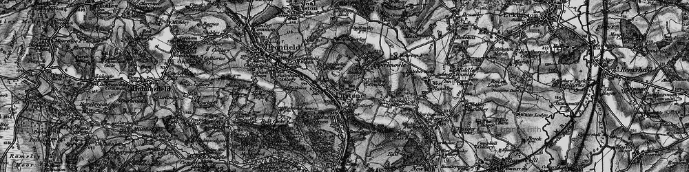 Old map of Unstone in 1896