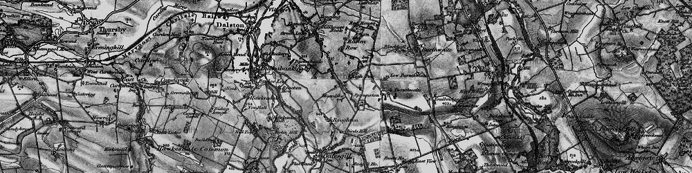 Old map of Unthank in 1897