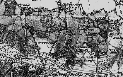 Old map of Up Green in 1895