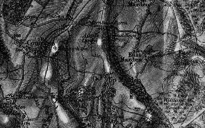 Old map of Apple Down in 1895