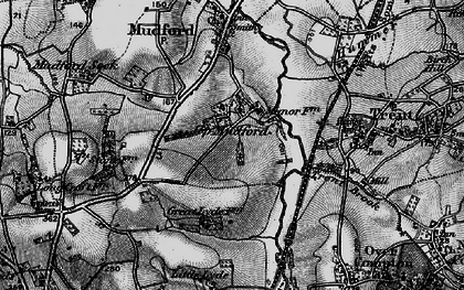 Old map of Up Mudford in 1898