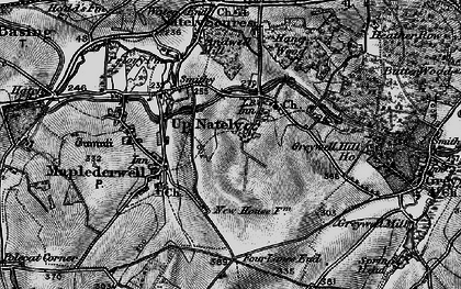 Old map of Up Nately in 1895