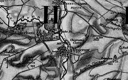 Old map of Upavon in 1898