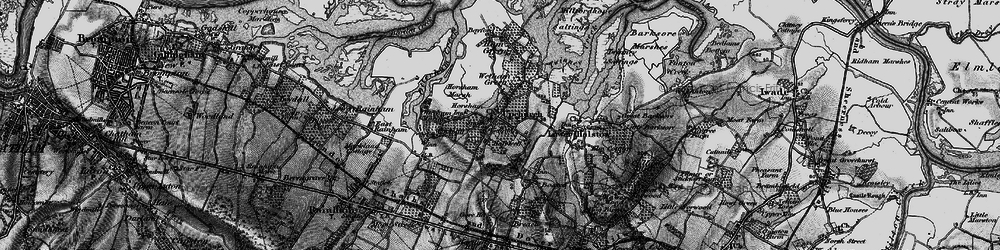 Old map of Upchurch in 1895