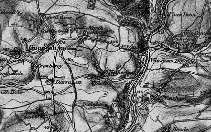 Old map of Upcott in 1897