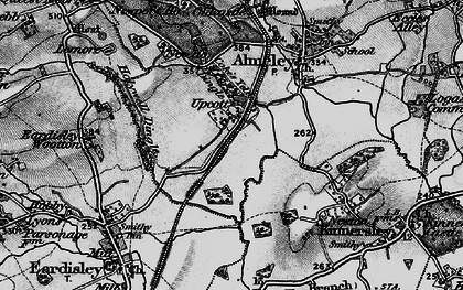 Old map of Upcott in 1898