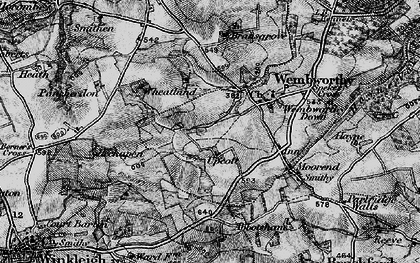 Old map of Lane End in 1898