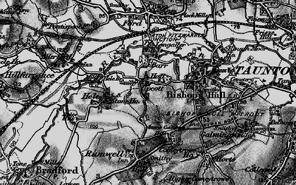 Old map of Upcott in 1898