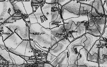 Old map of Upend in 1898