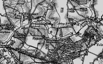 Old map of Upgate in 1898