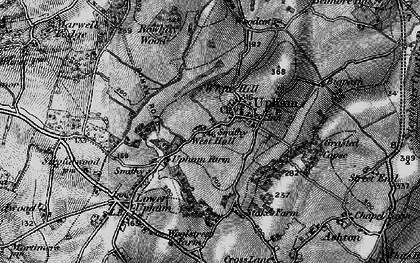 Old map of Upham in 1895