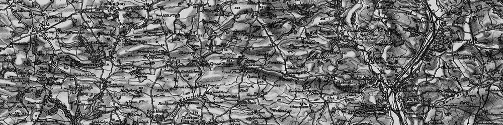 Old map of Upham in 1898