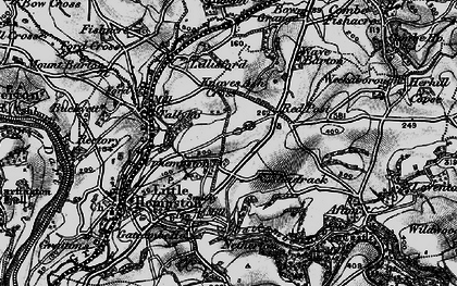 Old map of Uphempston in 1898
