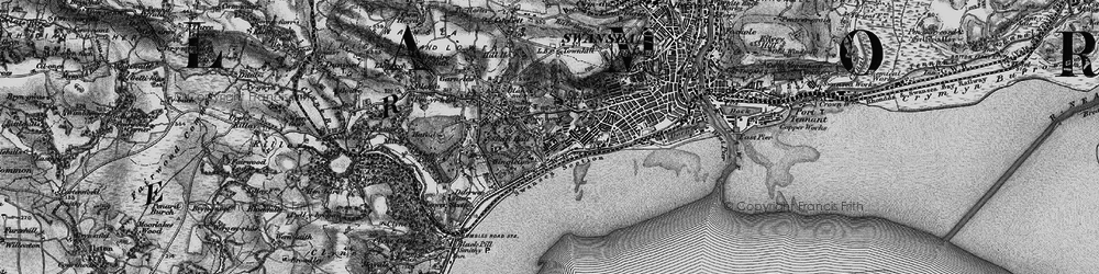 Old map of Uplands in 1897