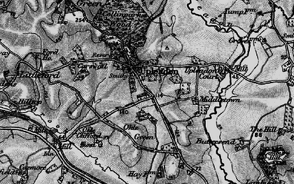 Old map of Upleadon in 1896