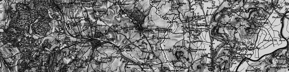 Old map of Upleadon in 1896