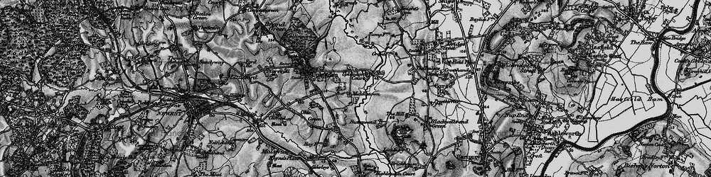Old map of Upleadon Court in 1896