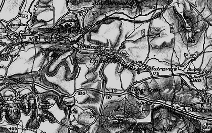 Old map of Uploders in 1897