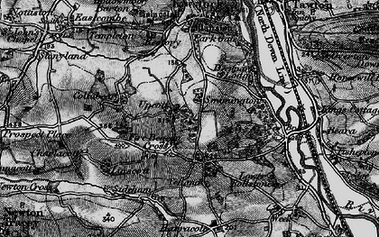Old map of Uppacott in 1898