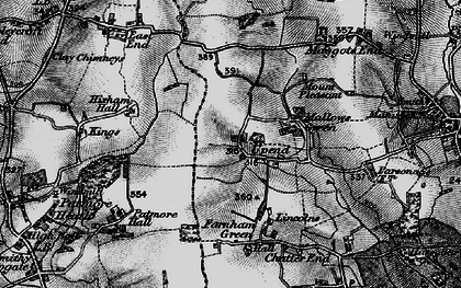 Old map of Uppend in 1896