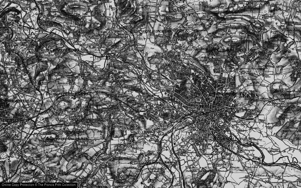 Old Map of Upper Armley, 1898 in 1898
