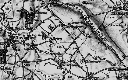 Old map of Upper Aston in 1899