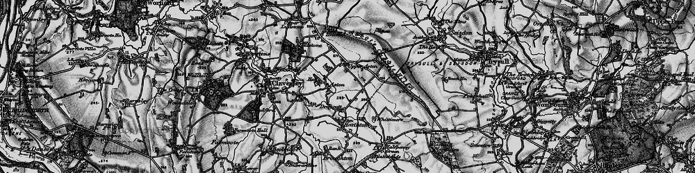 Old map of Upper Aston in 1899