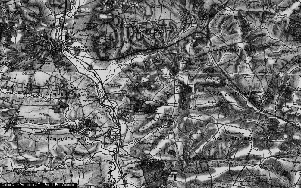 Old Map of Upper Astrop, 1896 in 1896