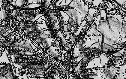 Old map of Upper Batley in 1896
