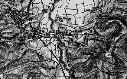 Old map of Upper Beeding in 1895