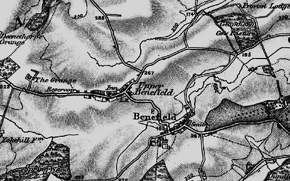 Old map of Upper Benefield in 1898