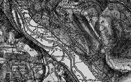 Old map of Upper Boat in 1897