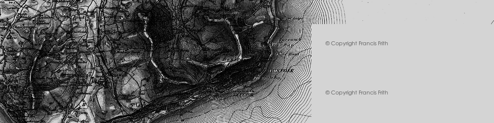 Old map of Upper Bonchurch in 1895