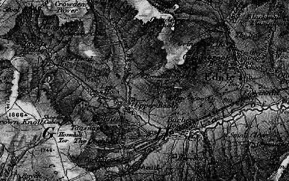 Old map of Broadlee-bank Tor in 1896