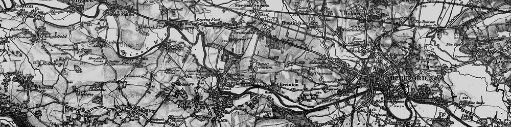 Old map of Upper Breinton in 1898
