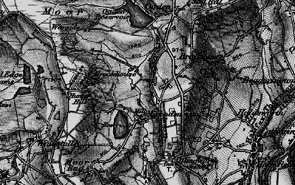 Old map of Upper Brockholes in 1896