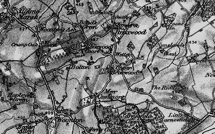 Old map of Upper Broxwood in 1898